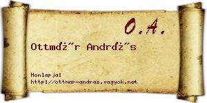 Ottmár András névjegykártya